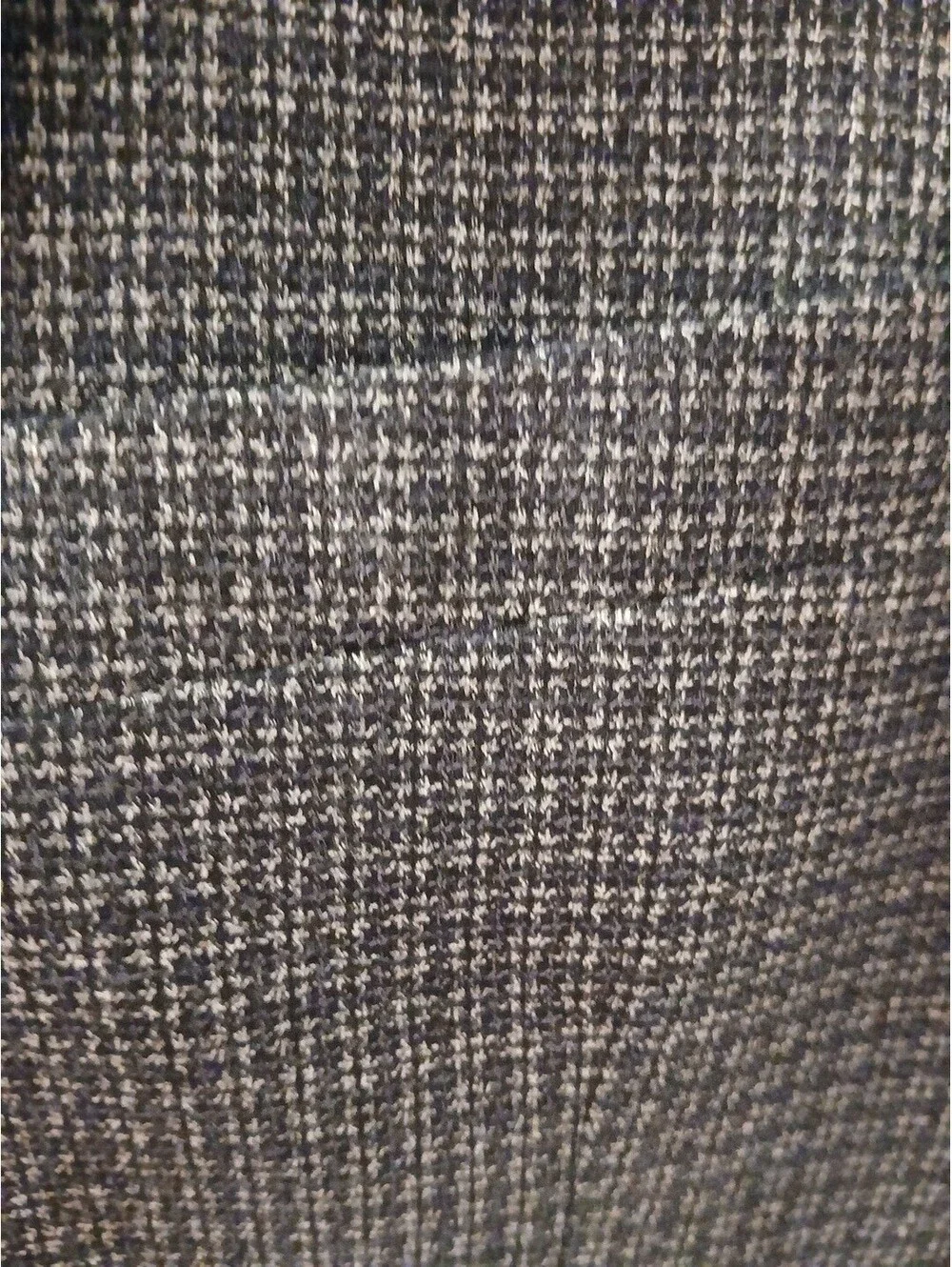 Vintage Nordstrom Black Check Waffle Tweed Wool Men Blazer 46L Sport Coat Jacket